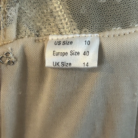 Elegant Formal Silver Sequin Gown - Picture 15 of 17